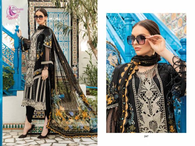 Maria B Vol 4 By Dinsaa Cotton Embroidery Pakistani Suits Wholesale Shop In Surat
